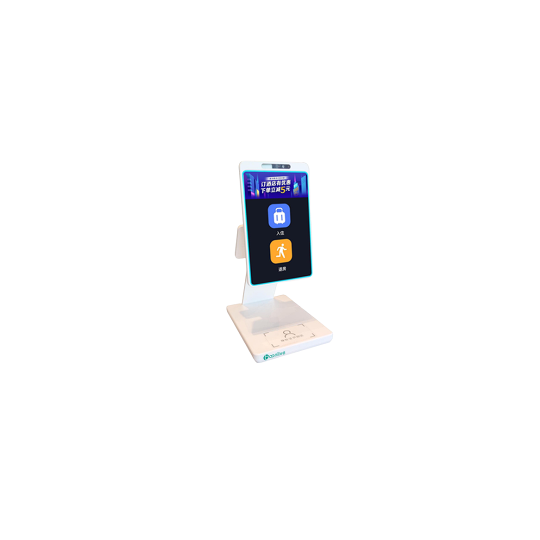 8"+ 5" convenience screen check in machine
